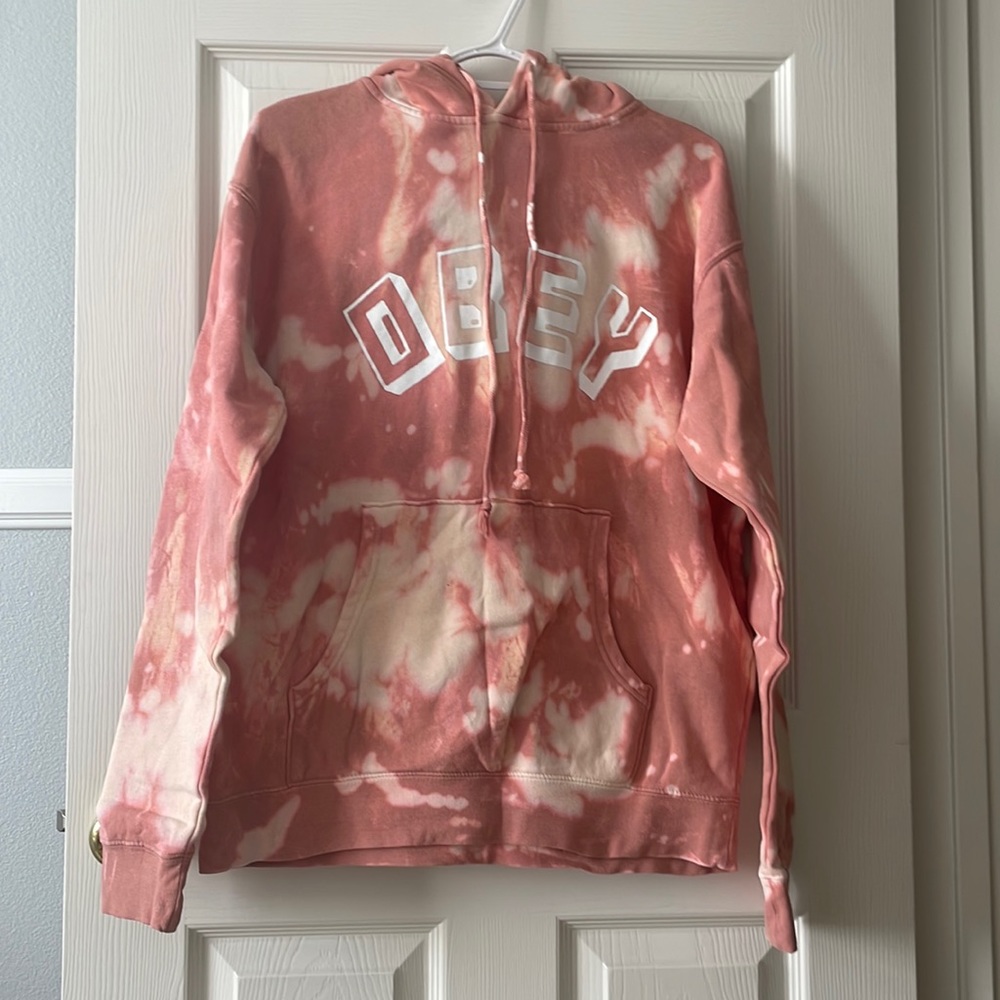 Pink tie dye hoodie